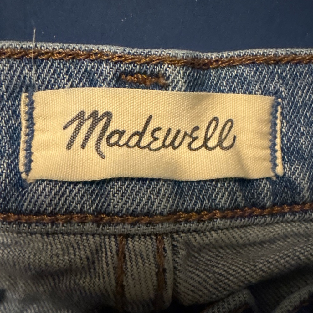 Madewell Perfect Vintage Straight Leg Mid Rise Blue Jeans Women's size 23 - Picture 10 of 13